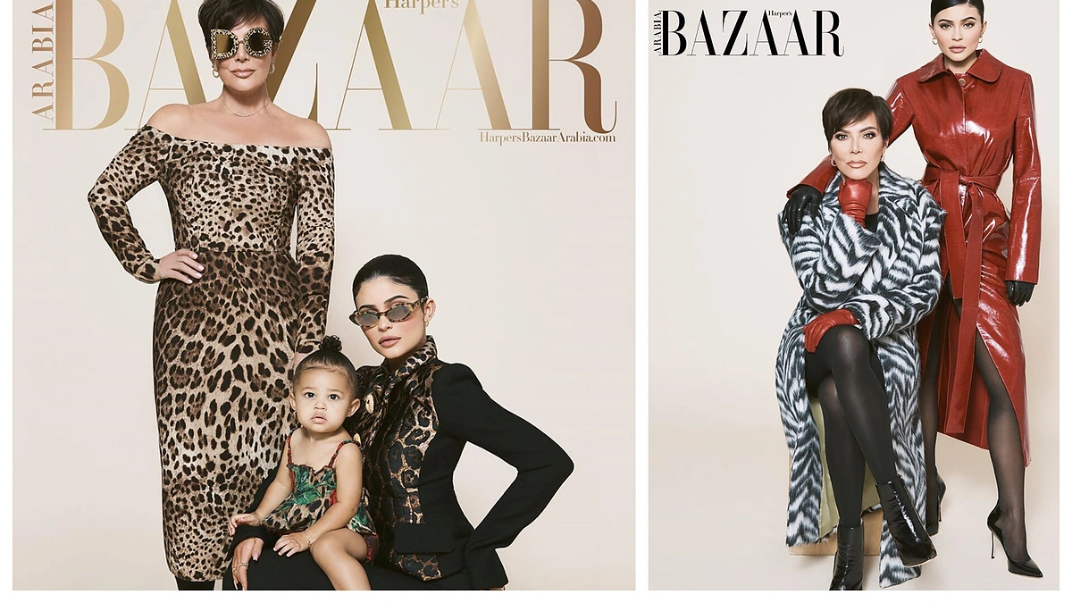 Kris Jenner ir Kylie Jenner su dukra Stormi