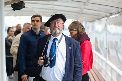 Jachtos „Ambersail II“ įgulos sutikimas Klaipėdoje