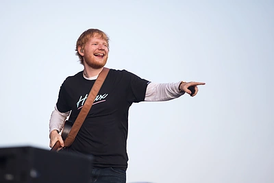 Edo Sheerano koncerto akimirka / Mariaus Vizbaro / 15min nuotr.