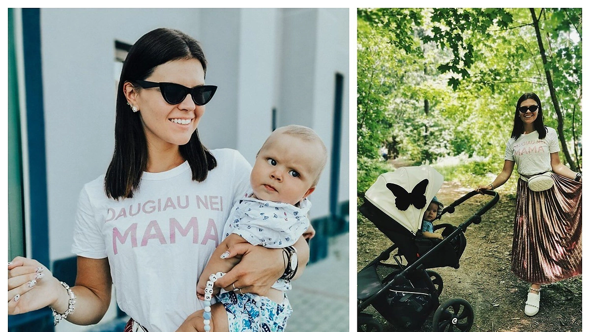Inga Žuolytė su sūnumi / Asmeninio albumo nuotr.