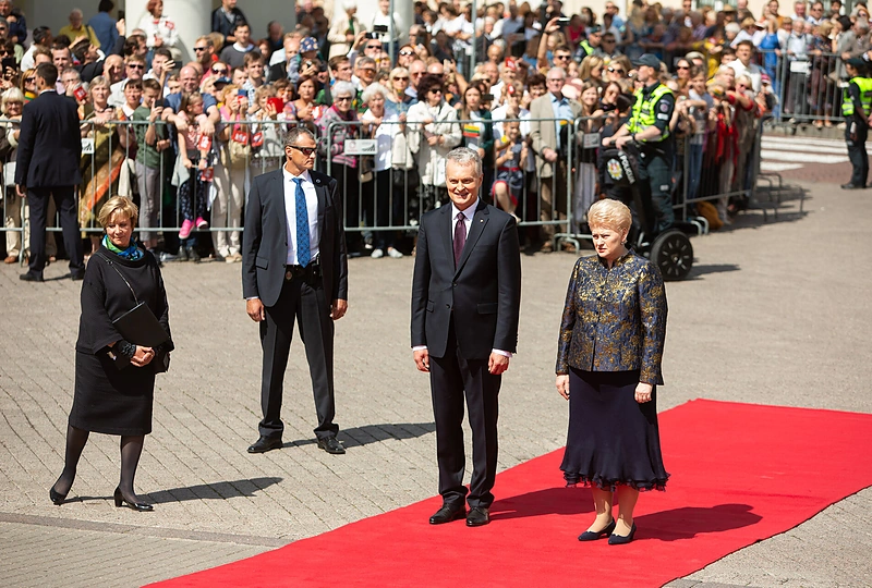 Lietuvos Respublikos Prezidento rūmų perdavimo ceremonija Daukanto aikštėje/Gretos Skaraitienės/„ŽMONĖS foto“ nuotr.