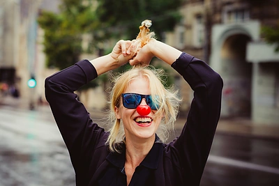 Emilija Latėnaitė tapo raudonos nosies ambasadore / Irmanto Gelūno / „Žmonės Foto“ nuotr.