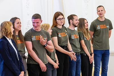 Prezidentas Gitanas Nausėda Prezidentūroje susitiko projekto „Misija Sibiras“ dalyviais/Pauliaus Peleckio/„ŽMONĖS Foto“ nuotr.