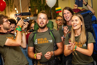 „Misija Sibiras 2019“ dalyvių sutiktuvės Vilniaus oro uoste