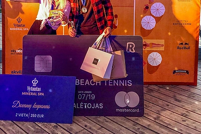 „Nida Beach Tennis Cup 2019“ apdovanojimai/Organizatorių nuotr.