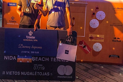 „Nida Beach Tennis Cup 2019“ apdovanojimai/Organizatorių nuotr.