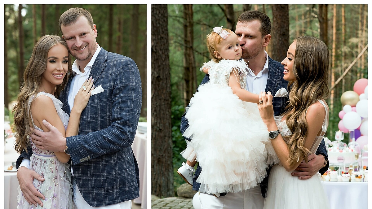 Viktorijos Siegel ir Danieliaus Bunkaus dukters Nicole krikštynos/ Dariaus Kučio nuotr.