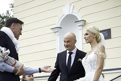 Ievos Jotkėlaitės ir Juozo Tubino vestuvių akimirka / Editos Nyork nuotr.