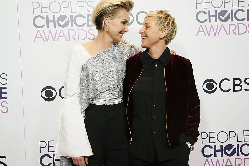 Ellen DeGeneres ir Portia de Rossi / „Scanpix“ nuotr.