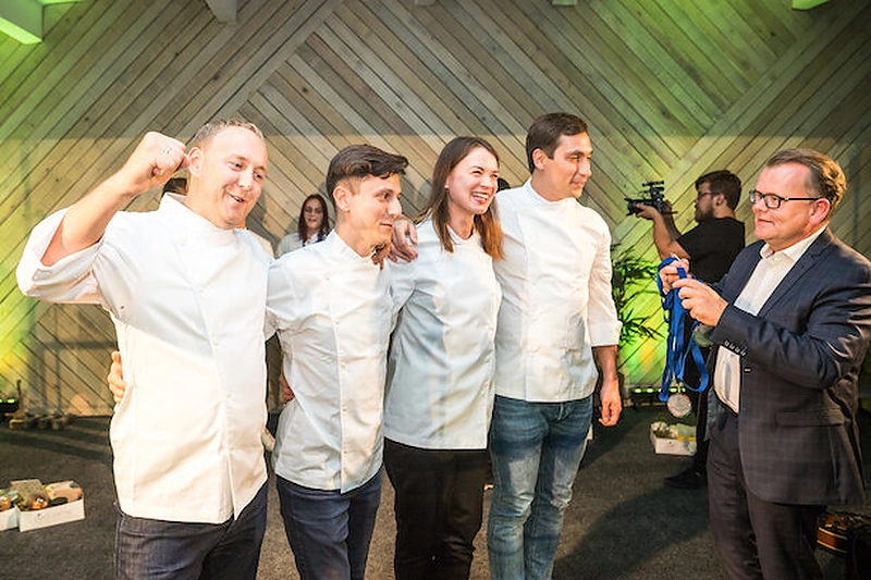 Lietuvos komanda Baltijos šalių kulinarijos konkurse / Organizatorių nuotr.