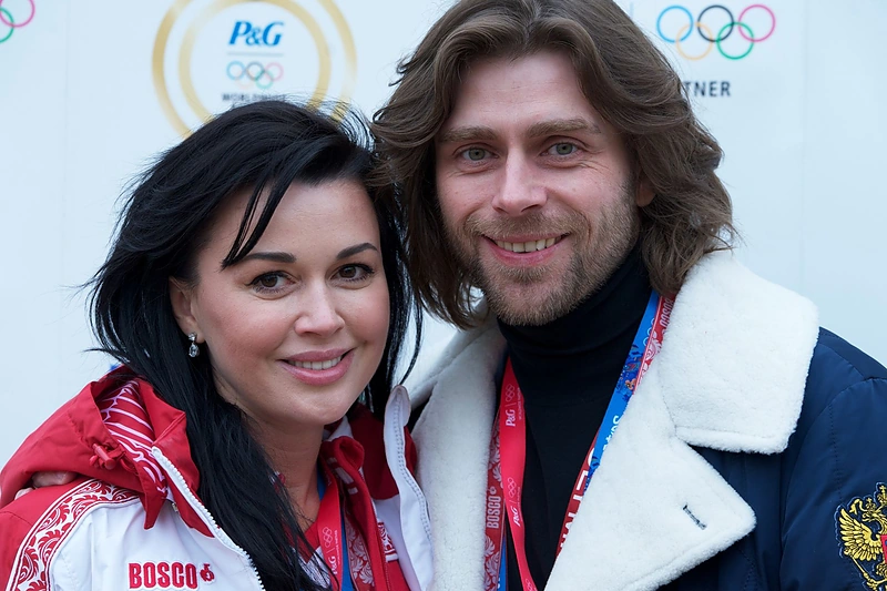 Anastasija Zavorotniuk su sutuoktiniu / „Scanpix“ nuotr.