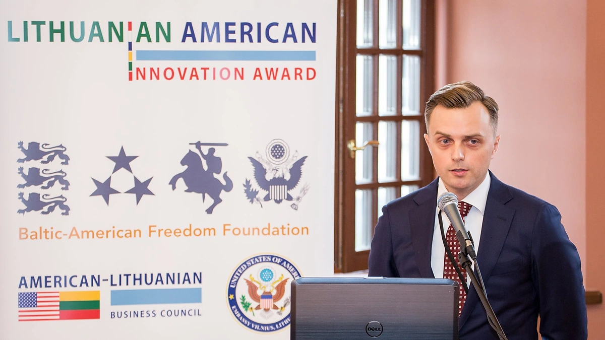JAV-Lietuvos technologijų forume paskelbti inovacijų prizo laimėtojai/JAV ambasados Vilniuje nuotr.