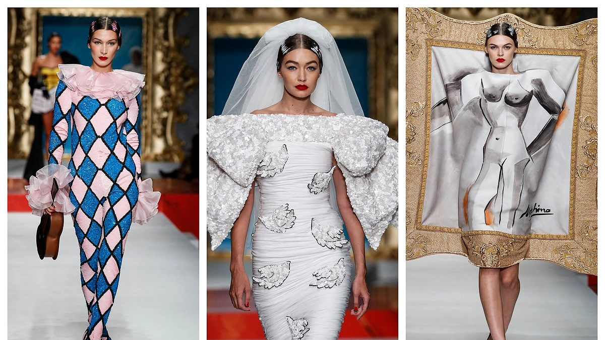 „Moschino“ 2020 m. pavasario/vasaros drabužių kolekcija/ Vida press nuotr.