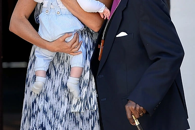 Meghan Markle ir princas Harry su sūnumi Archie PAR/ SCANPIX nuotr.