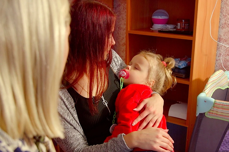 I. Stonkuvienė su dviejų vaikų mama Arūne iš Panevėžio/Organizatorių nuotr.