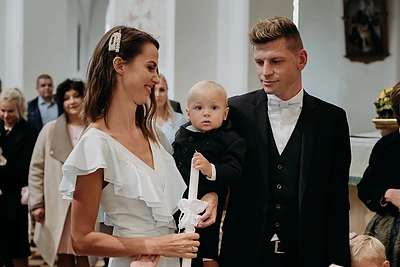 Kęstutis Ivaškevičius su žmona Tautvile pakrikštijo sūnų Vakarį / Indrė Pix / Pro kadras nuotr.