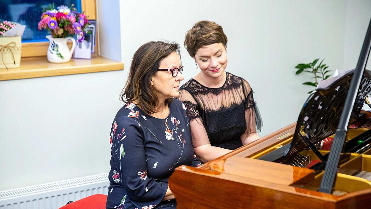 Pianistė Eglė Andrejevaitė pradėjo antrąjį savo studijos sezoną/Mindaugo Mikulėno nuotr.