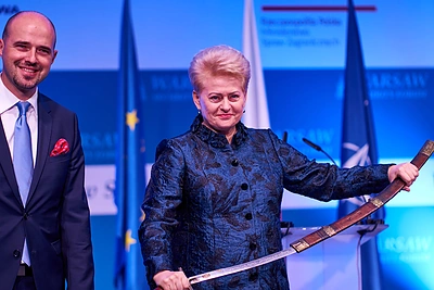 Daliai Grybauskaitei įteiktas Laisvės riterio apdovanojimas / D.Grybauskaitės biuro nuotr.
