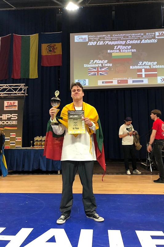 Edgaras Kerpė nugalėjo pasaulio šokių čempionate/ Asmeninio archyvo nuotr.