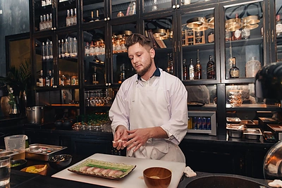 Gurmaniška degustacija bare „Mililitrai“/ Martyno Stankaičio nuotr.