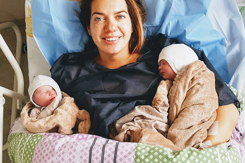 Monikos Scinskas su dukromis/Asmeninio archyvo nuotr.