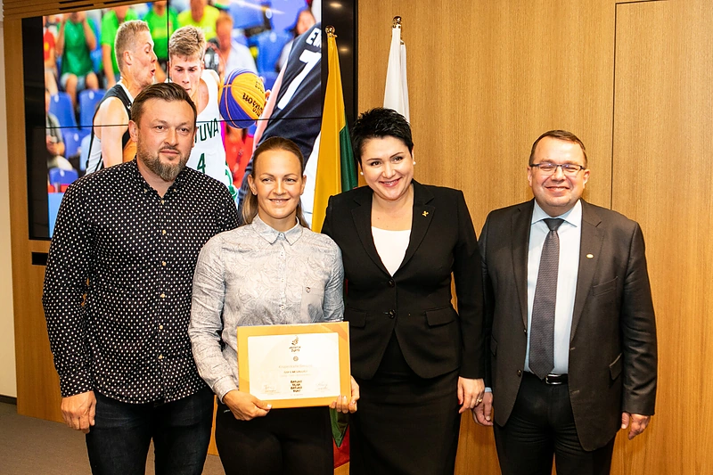 Pagerbti Europos žaidynių ir EJOF prizininkai / Pauliaus Peleckio / „Žmonės Foto“ nuotr.