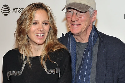 Richardas Gere'as ir Alejandra Silva/Vida Press nuotr.