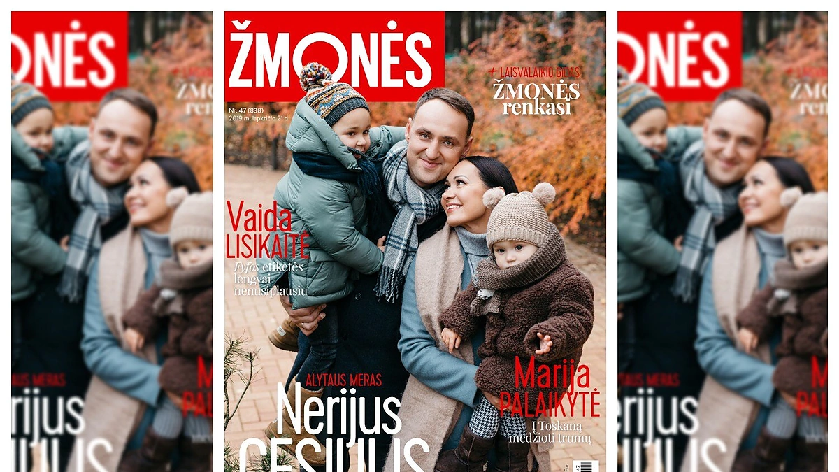 Alytaus meras Nerijus Cesiulis su šeima