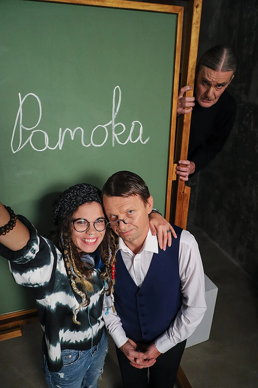 Rolandas Kazlas spektaklyje „Pamoka“