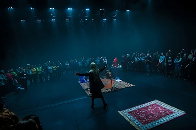 Airidos Gudaitės ir Lauryno Žakevičiaus šokio spektaklis/Dainiaus Putino nuotr.