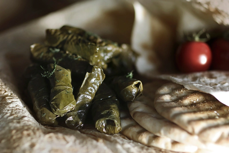 Vegetariški balandėliai su vynuogių lapais „Pasus dolma“/ Viktorijos Vaišvilaitės-Skirutienės nuotr.