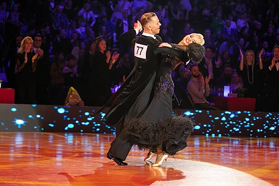 Pasaulio standartinių šokių čempionai Ieva Žukauskaitė-Sodeikienė ir Evaldas Sodeika/Irmanto Gelūno/„Žmonės Foto“ nuotr.