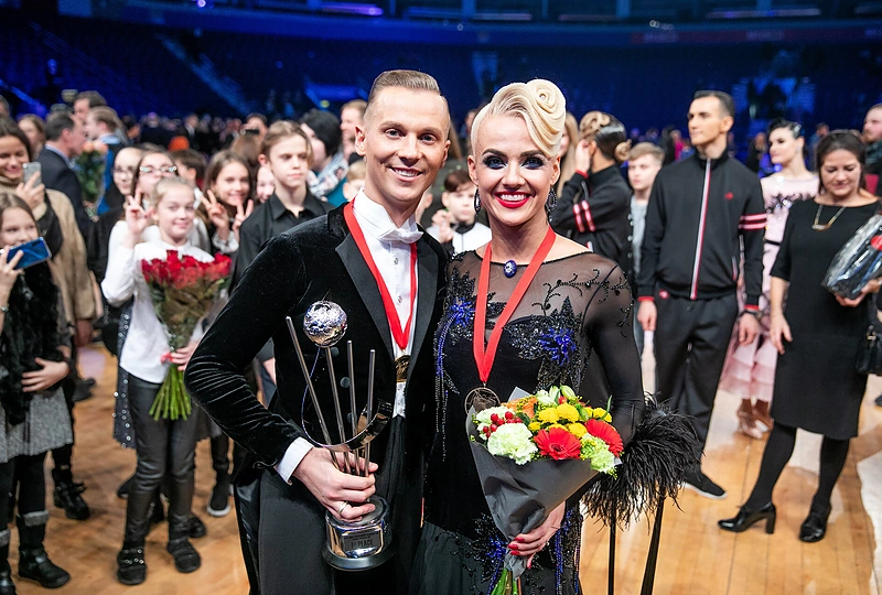 Pasaulio standartinių šokių čempionai Ieva Žukauskaitė-Sodeikienė ir Evaldas Sodeika/Irmanto Gelūno/„Žmonės Foto“ nuotr.