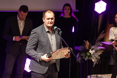 Apdovanojimų akimirka. Alvydas Jocys / Eriko Ovčarenko / BNS nuotr.