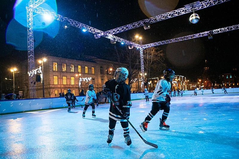 Kalėdinės čiuožyklos Vilniuje atidarymas/Pauliaus Peleckio/„ŽMONĖS Foto“ nuotr.