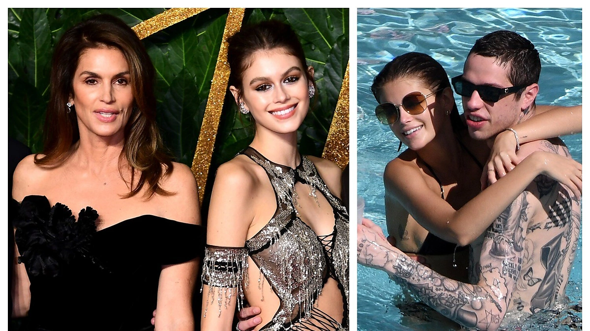 Cindy Crawford su dukra Kaia Gerber ir Pete’as Davidsonas/Vida Press ir „Scanpix“ nuotr.