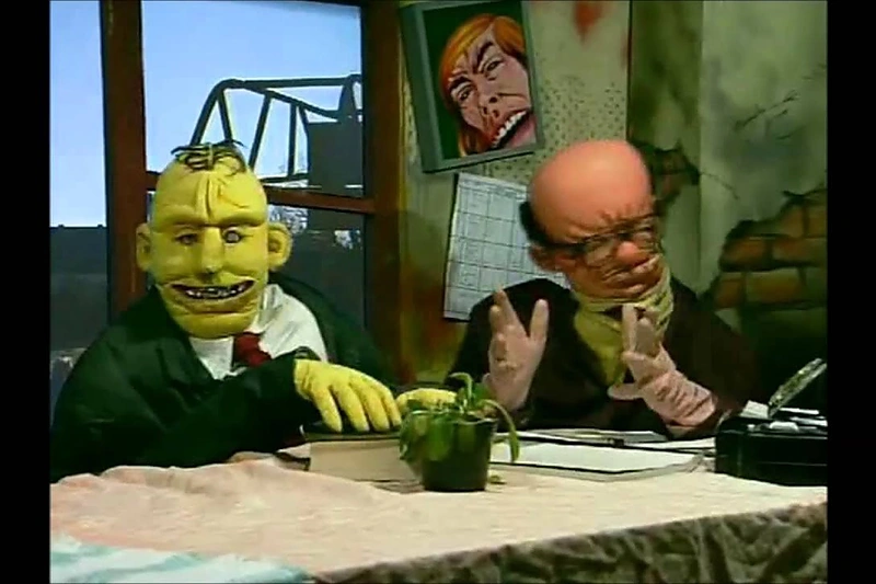 Bronius ir Česlovas televizijoje.