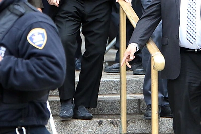 Rose McGowan atvyko prie teismo Niujorke, kur pradėtas baudžiamasis procesas prieš Harvey Weinsteiną/Vida Press nuotr.