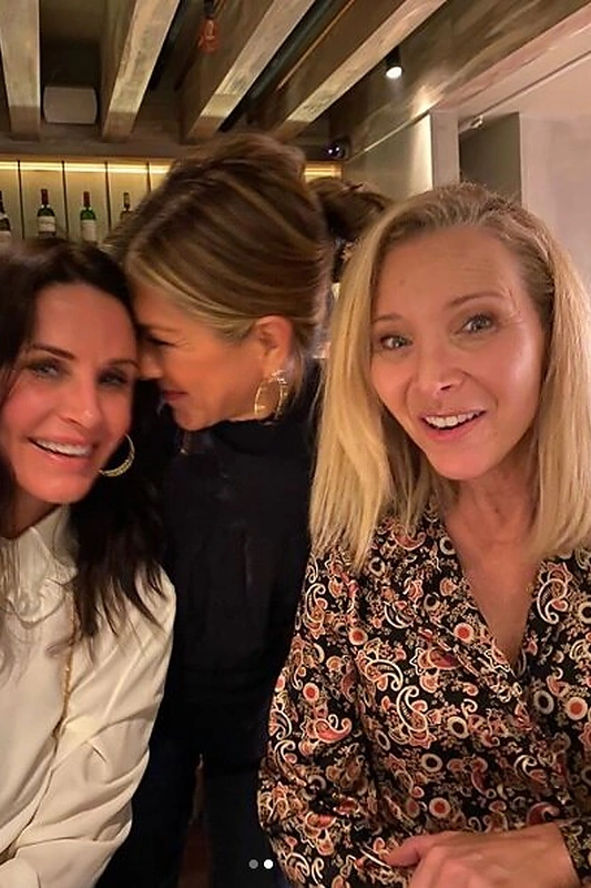 Courteney Cox, Jennifer Aniston ir Lisa Kudrow