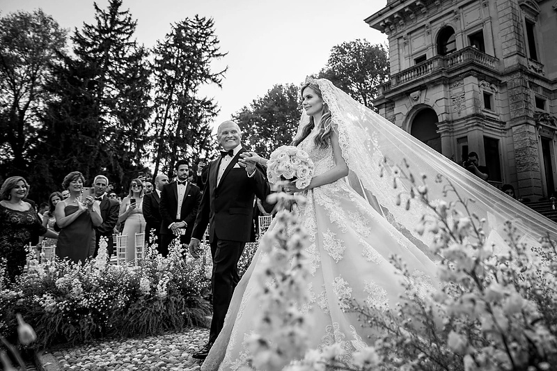 Modelio Agnės Motiejūnaitės ir verslininko Anthony Mikelo vestuvės Italijoje/ Jayden Fa, „Dalprato“ ir Astos Gansiniauskienės nuotr.