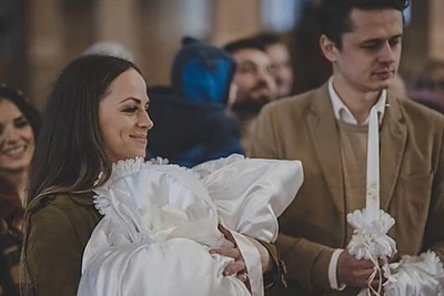 Irūnos Puzaraitės dukros Glorijos krikštynų akimirka/kamfoto nuotr.