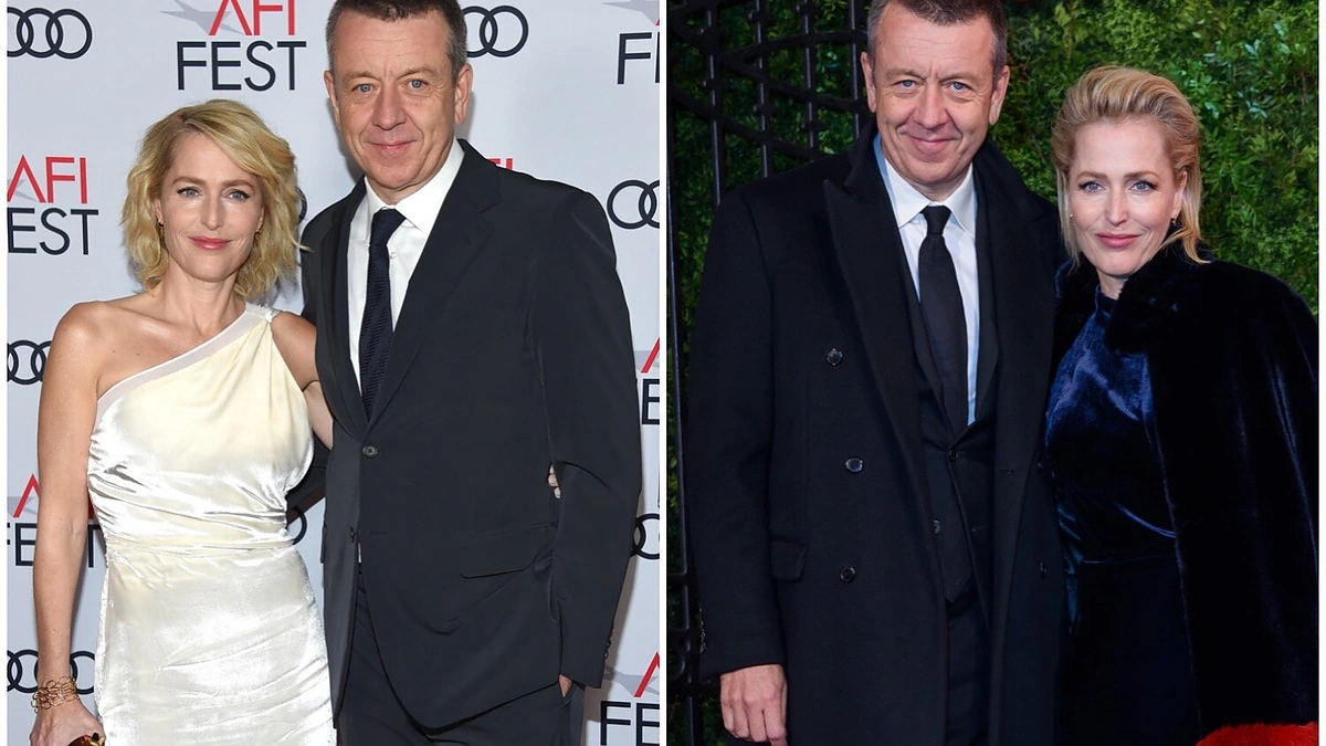 Gillian Anderson ir Peteris Morganas/ Vidapress nuotr.