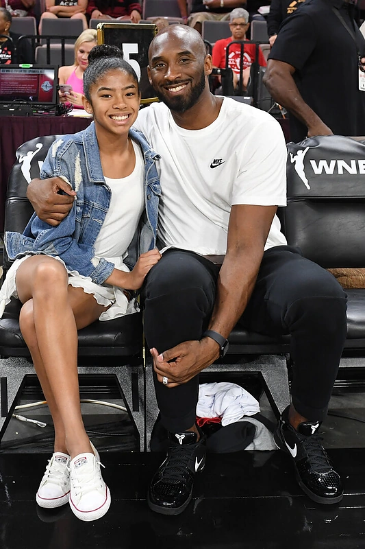 Kobe Bryantas su dukra Gianna / GETTY nuotrauka