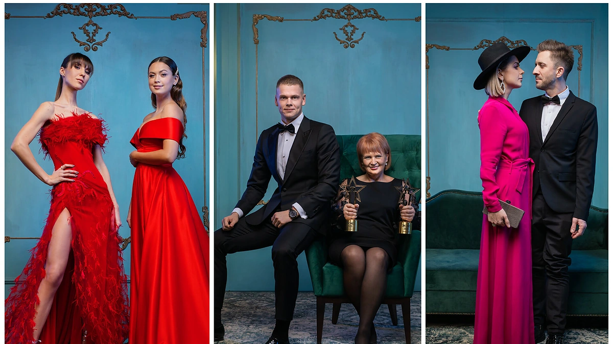 Justė Starinskaitė ir Eglė Andreikaitė, Danas Rapšys su mama Gitana, Jolita ir Silvestras Dikčiai/ Gedmanto Kropio/„ŽMONĖS Foto“ nuotr.