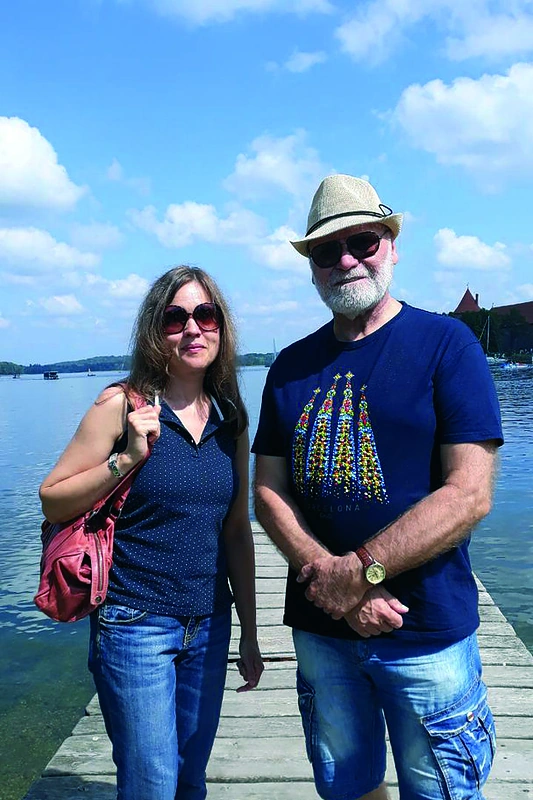 Vladas Bagdonas su dukra/Asmeninio archyvo nuotr.