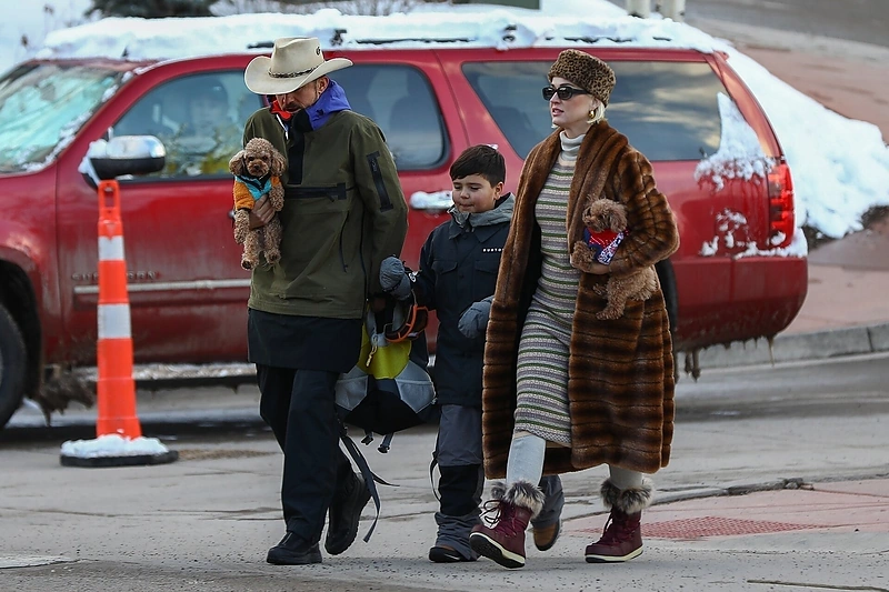 Orlando Bloomas su sūnumi Flynnu ir Katy Perry / VIDA PRESS nuotrauka