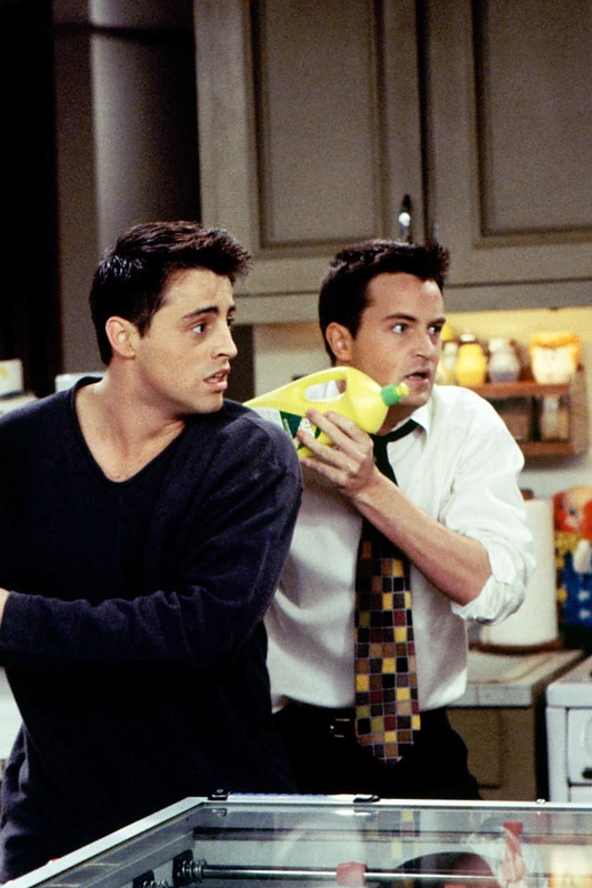 Serialo „Draugai“ aktoriai Mattas LeBlancas ir Matthew Perry / Vida Press nuotr.