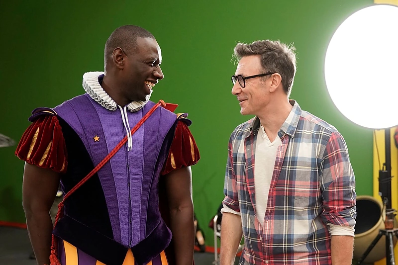 Omaras Sy filmavimo aikštelėje/Filmo platintojų nuotr.