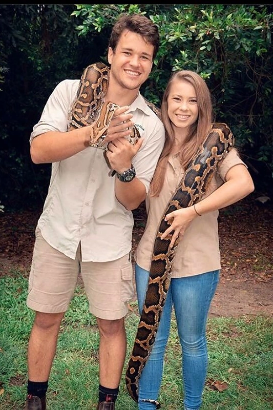 Bindi Irwin ir Chandleris Powellas/Socailinių tinklų nuotr.