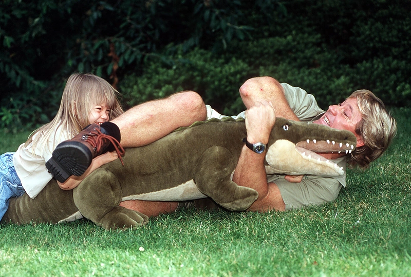 Stevas Irwinas su dukra Bindi/Vida Press nuotr.